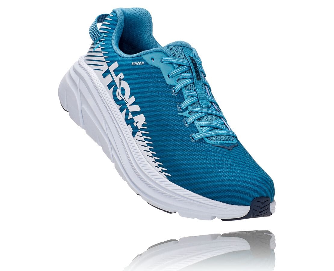 Hoka One One Rincon 2 Philippines - Men's Wide Running Shoes - Blue / White | RM2167530